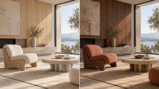 Precise Material, Color, And Lighting Changes