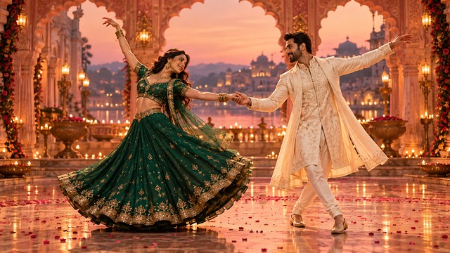Cinematic AI Bollywood Dance Video Style