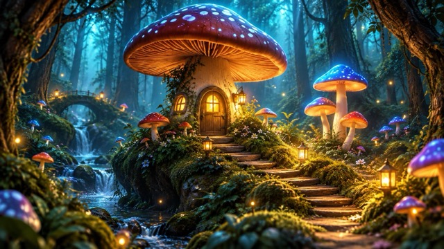 Enchanted Mushroom Cottage